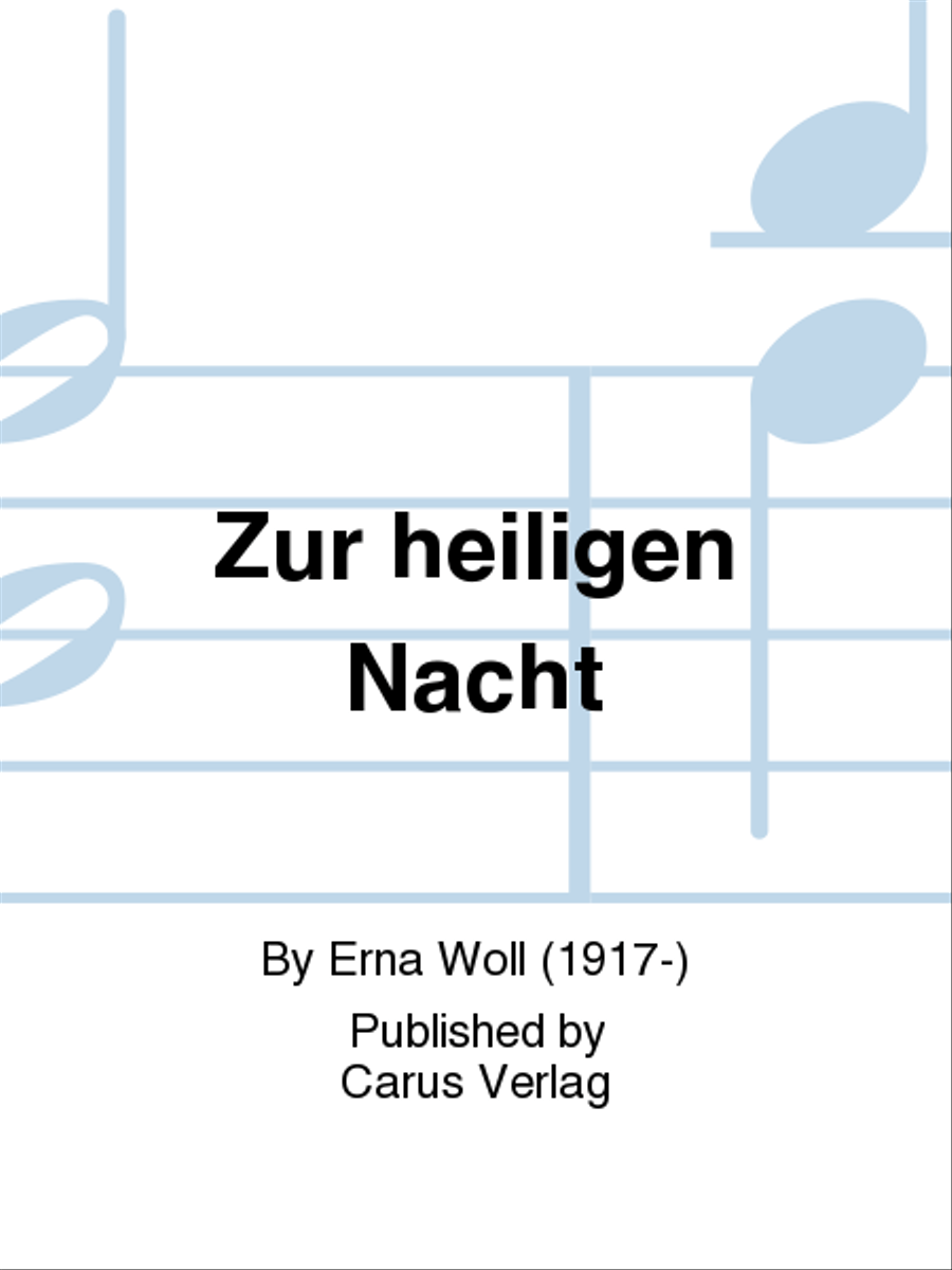 Zur heiligen Nacht 4-Part scores gallery preview page 1