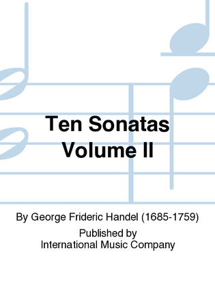 Book cover for Ten Sonatas Volume II