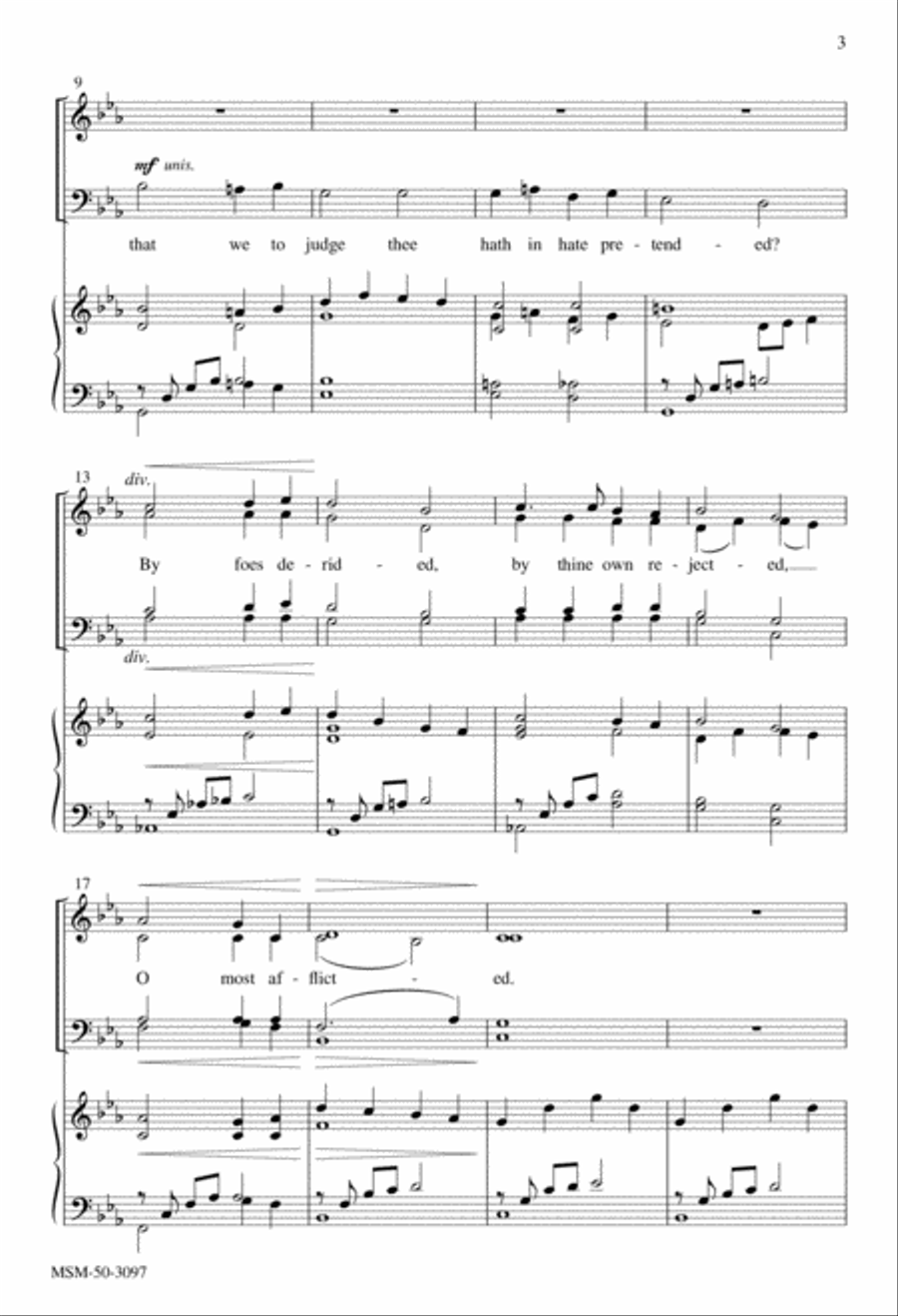 Ah, Holy Jesus 4-Part scores gallery preview page 2