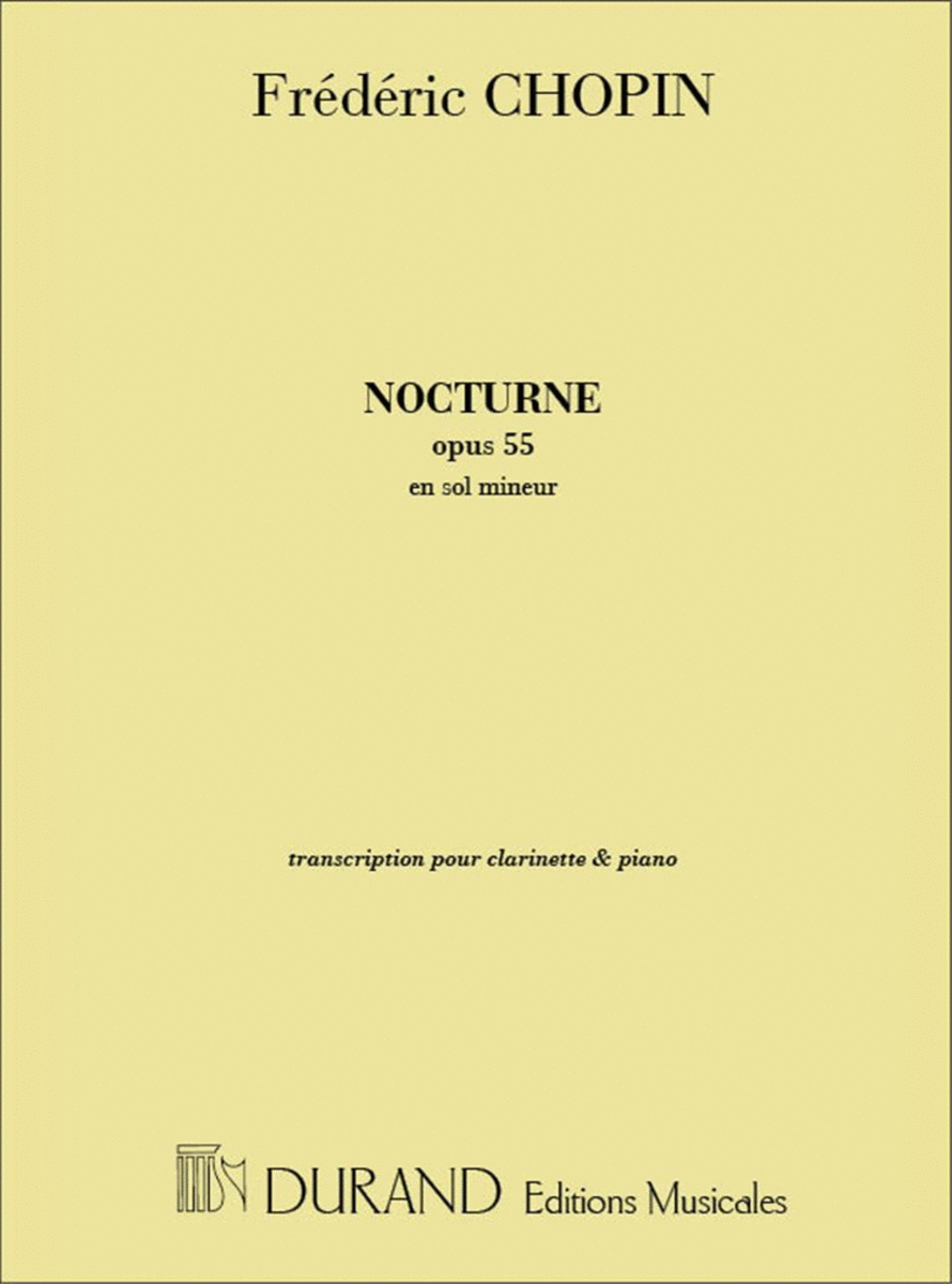Nocturne Op 55 Clarinette-Piano