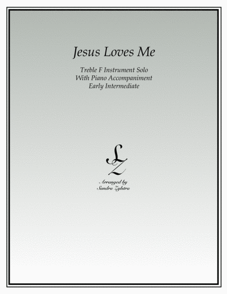 Jesus Loves Me (treble F instrument solo) image number null