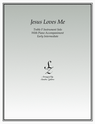 Jesus Loves Me (treble F instrument solo)