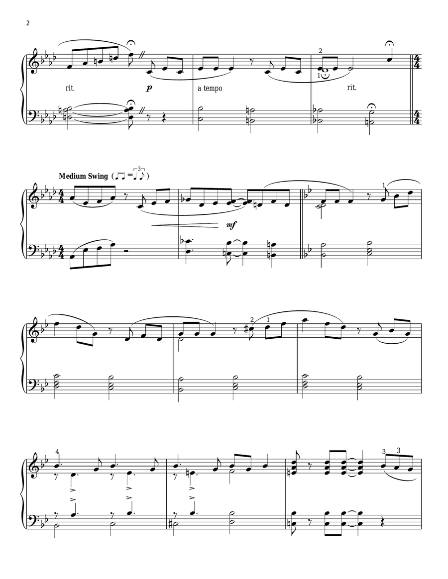 The Very Thought Of You The Very Thought Of You Piano Solo scores gallery preview page 2