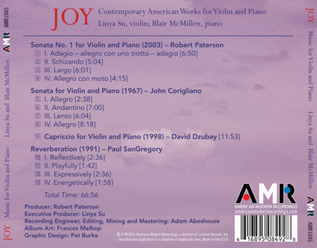 Joy: Music for Violin and Piano