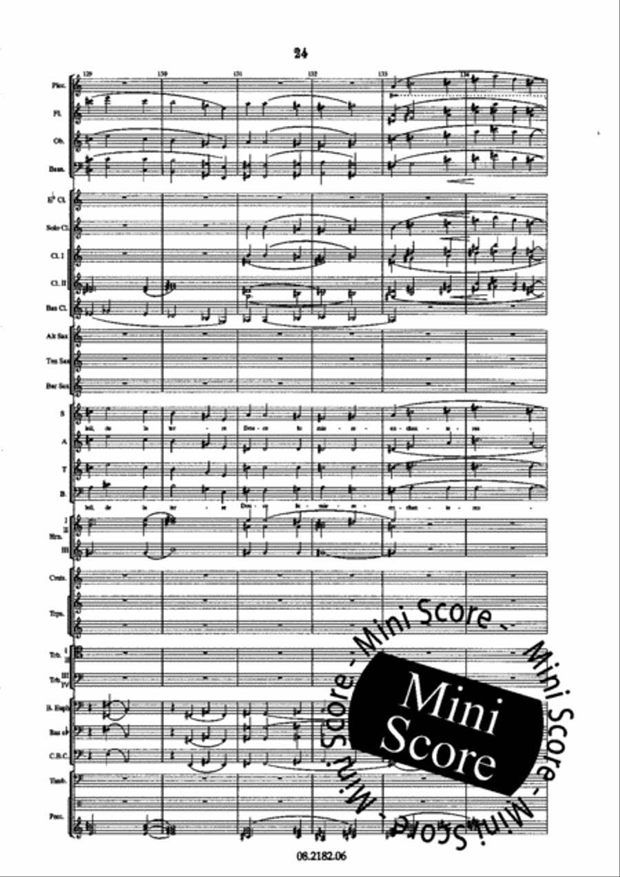Oratorio Olympique SATB/Harmonie 4-Part scores gallery preview page 28