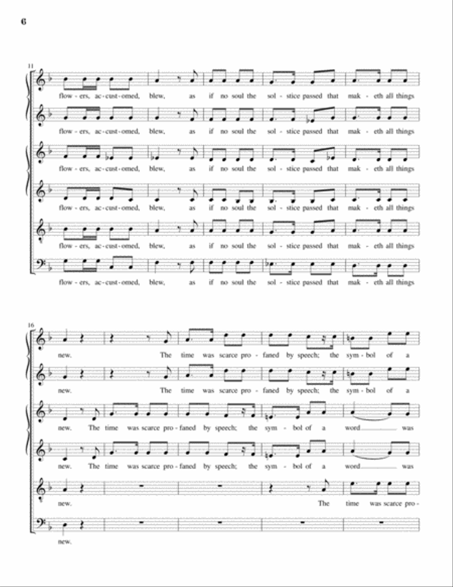 Six Dickinson Settings Six Dickinson Settings Divisi scores gallery preview page 6