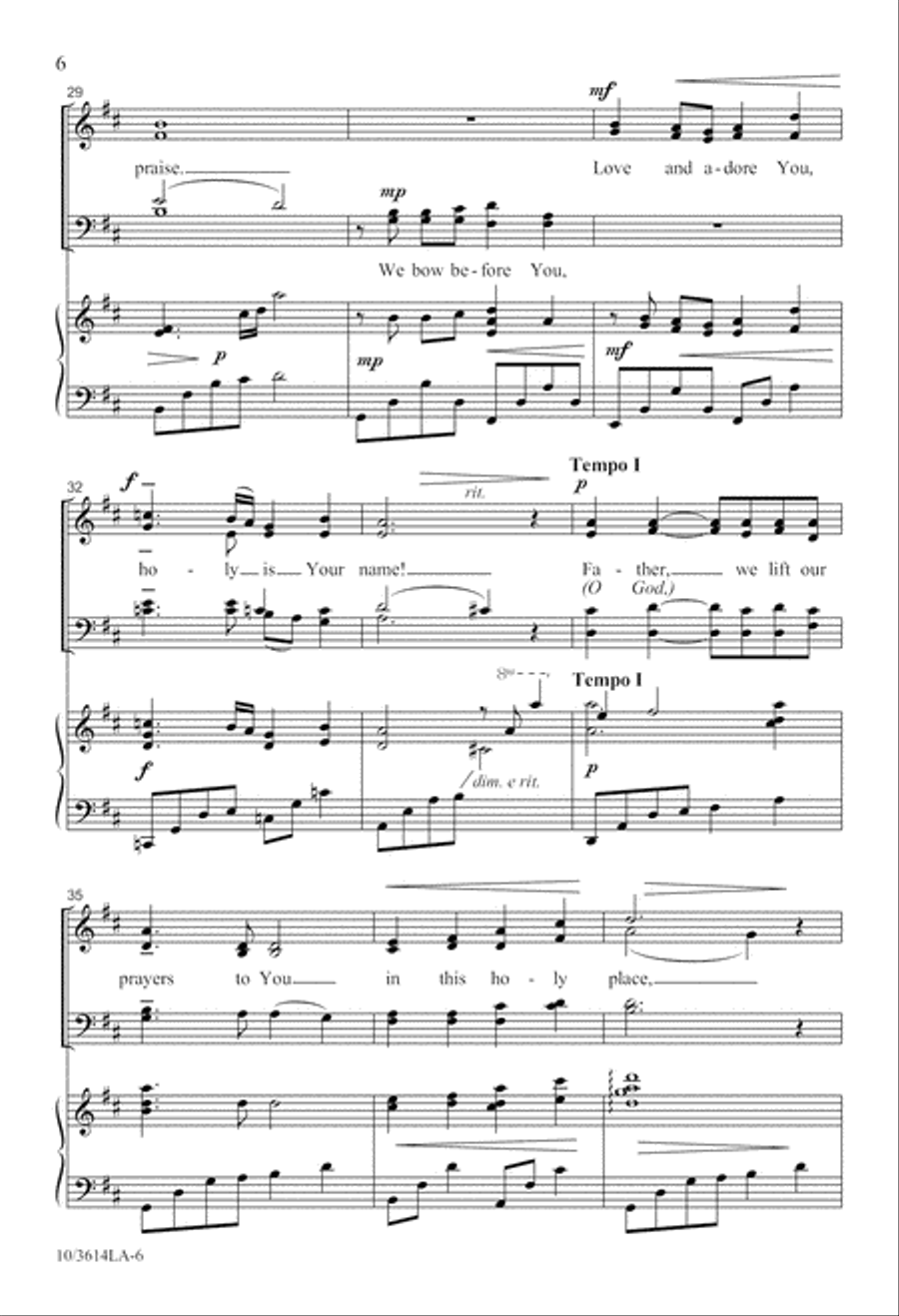 Father, We Worship You 4-Part scores gallery preview page 7