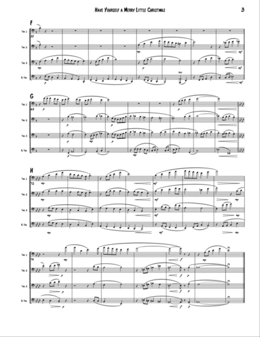 Have Yourself A Merry Little Christmas from MEET ME IN ST. LOUIS Brass Quartet scores gallery preview page 3