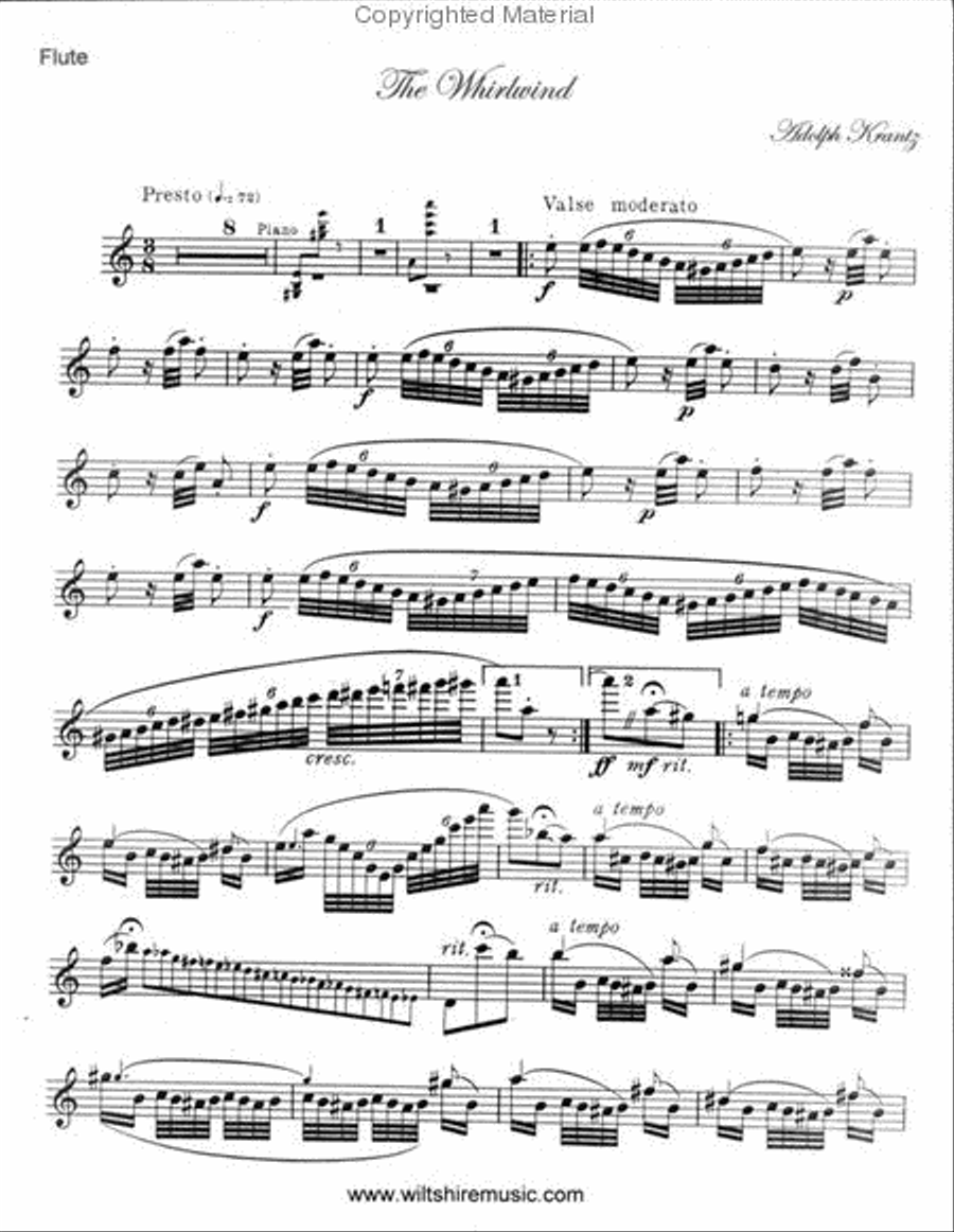 <br>Sheet music extract