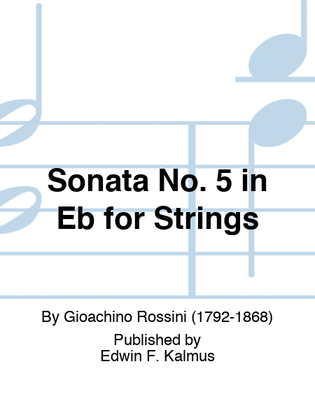 Sonata No. 5 in Eb for Strings