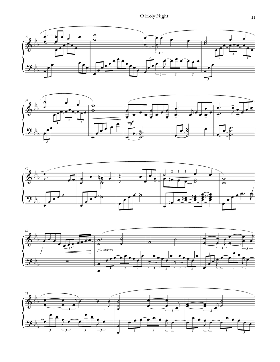 O Holy Night (Piano Solo) Piano Solo scores gallery preview page 3