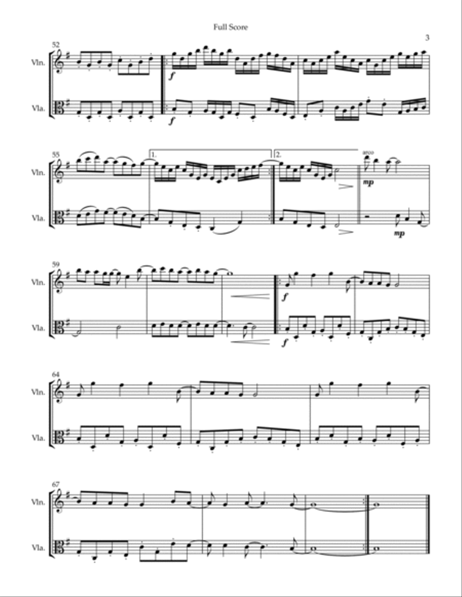 Closing Time String Duet scores gallery preview page 3