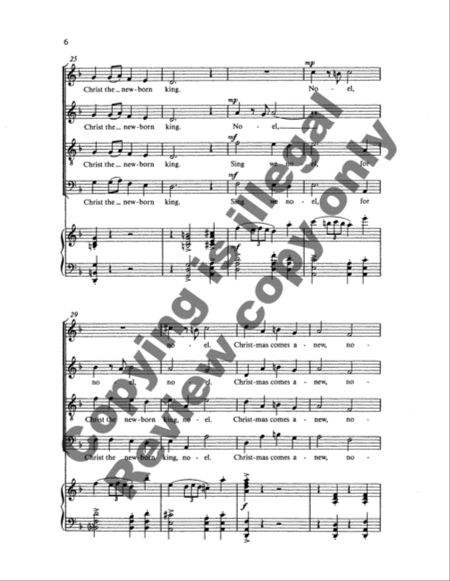 Christmas Comes Anew (Noel Nouvelet) 4-Part scores gallery preview page 11