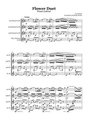 Flower Duet from Lakmé (Delibes) - Clarinet quartet