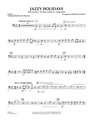 Jazzy Holidays - Pt.5 - Trombone/Bar. B.C./Bsn.