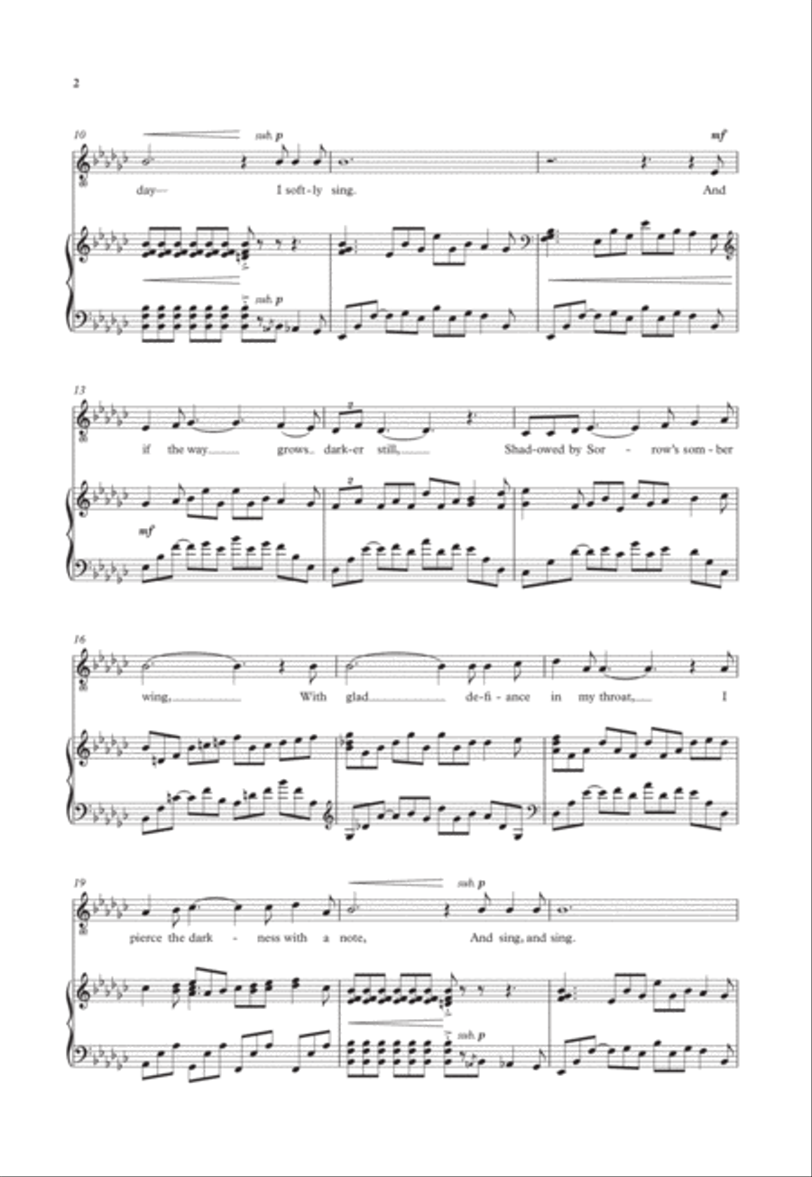 The gift to sing The gift to sing Low Voice scores gallery preview page 2