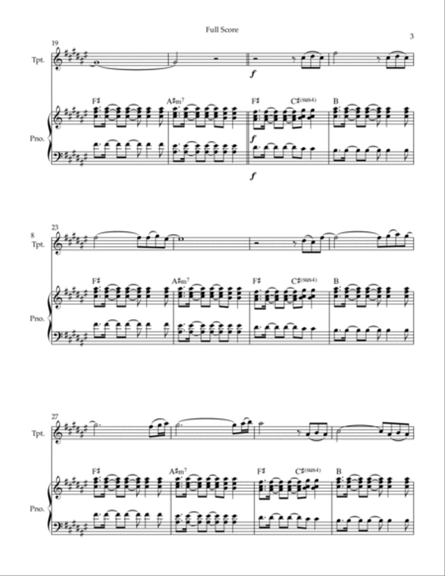 A Sky Full Of Stars A Sky Full Of Stars Trumpet Solo scores gallery preview page 3
