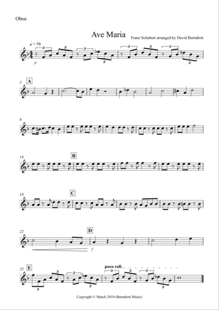 Ave Maria for Woodwind Quintet Woodwind Quintet scores gallery preview page 4