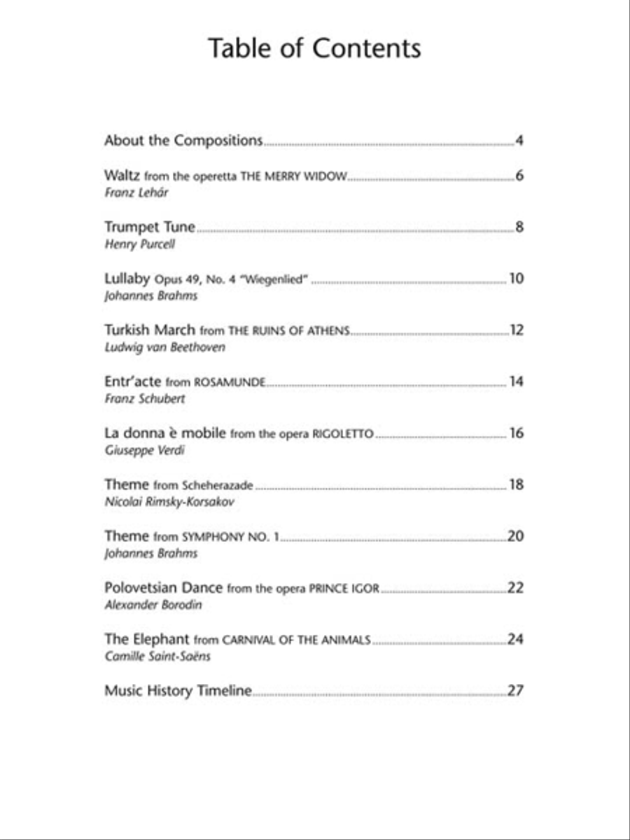 Classical Themes – Level 3 Piano Method scores gallery preview page 3
