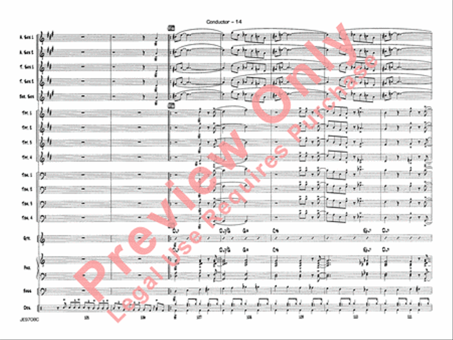 Cute Cute Jazz Ensemble scores gallery preview page 16