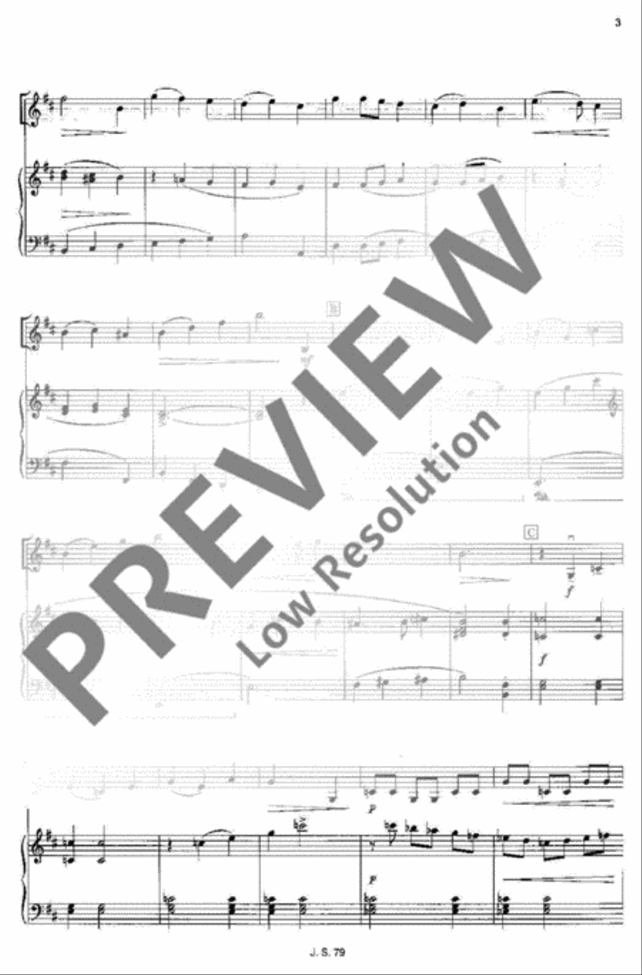 Concertino classico D major Violin scores gallery preview page 3