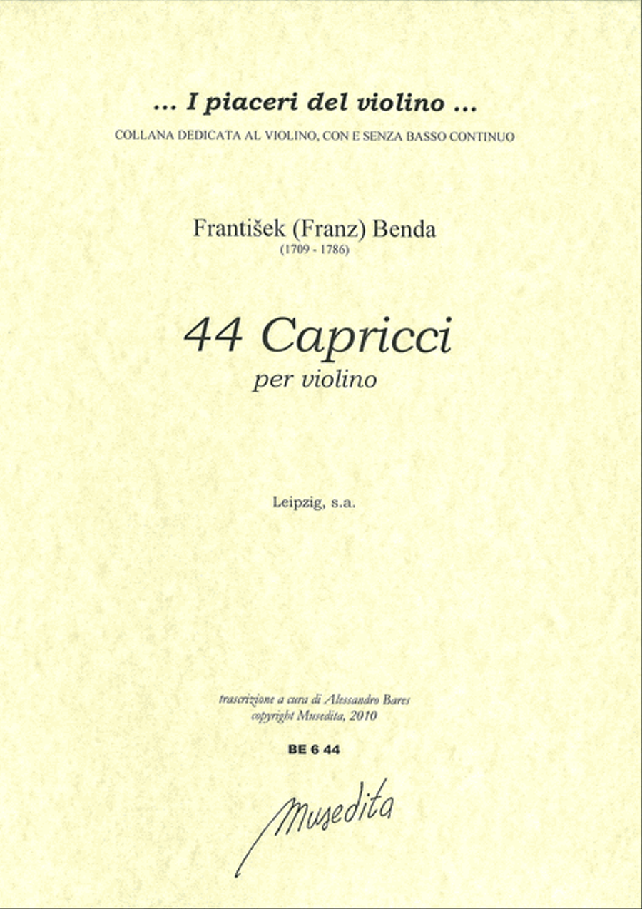 44 Capricci (Leipzig, s.a.) Violin Solo scores gallery preview page 1