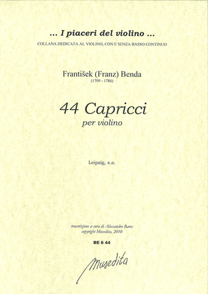 Book cover for 44 Capricci (Leipzig, s.a.)