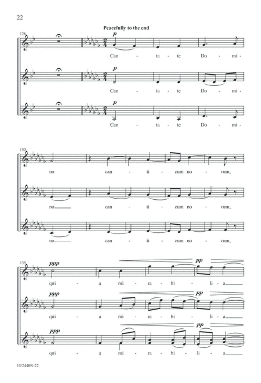Cantate Domino SSA scores gallery preview page 22