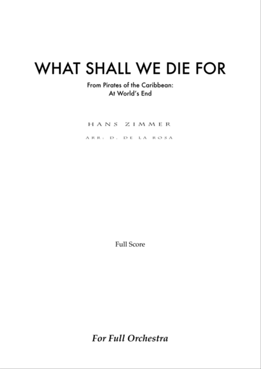 What Shall We Die For What Shall We Die For Full Orchestra scores gallery preview page 2