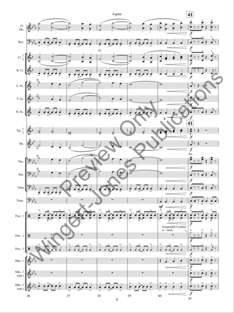 Aspire Concert Band scores gallery preview page 11