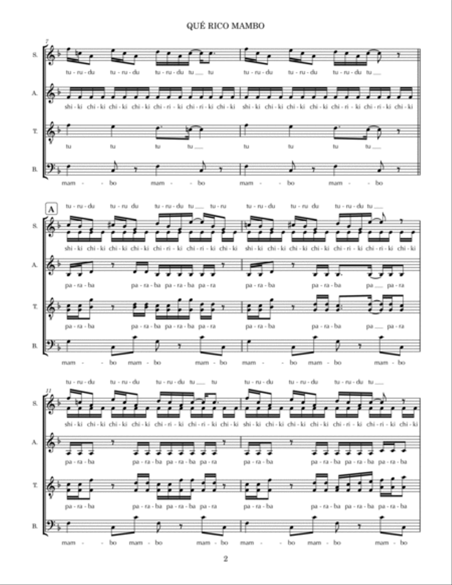 Que Rico Mambo Divisi scores gallery preview page 2
