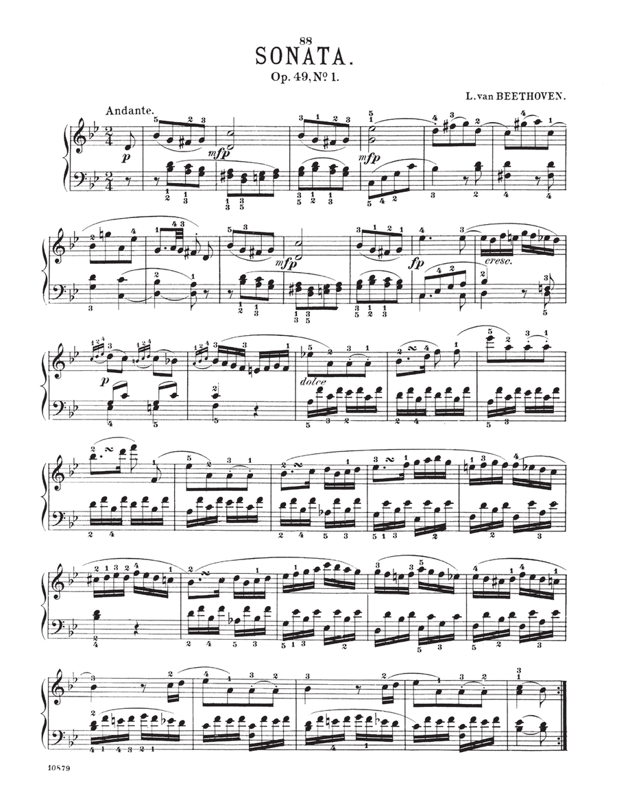 Sonatina, Op. 49, No. 1 Piano Solo scores gallery preview page 1