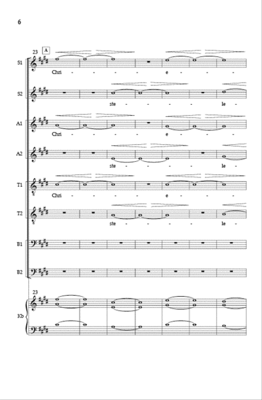 The Spheres (A Cappella Version) SSAATTBB scores gallery preview page 5