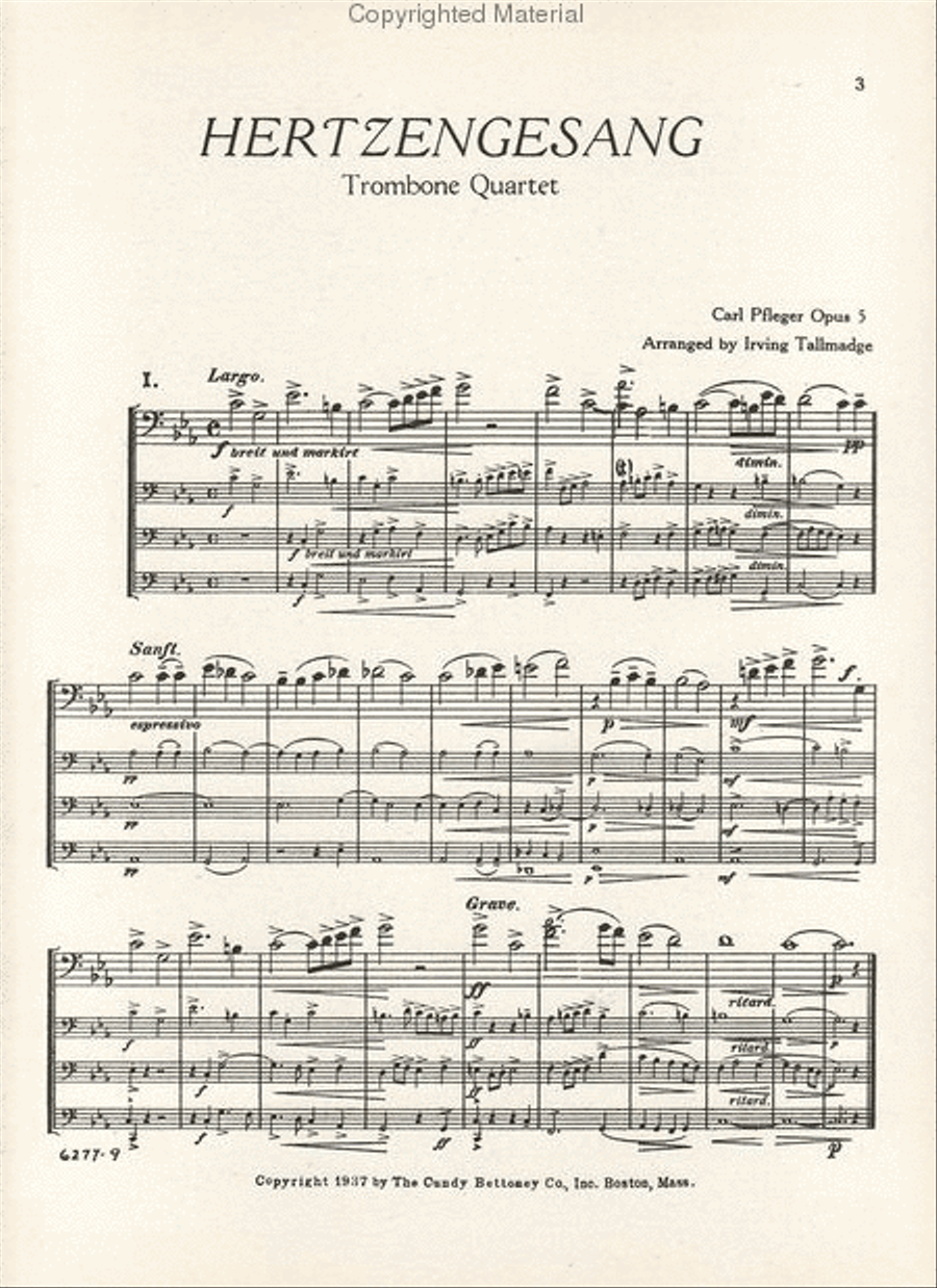 Hertzengesang Hertzengesang Trombone scores gallery preview page 2