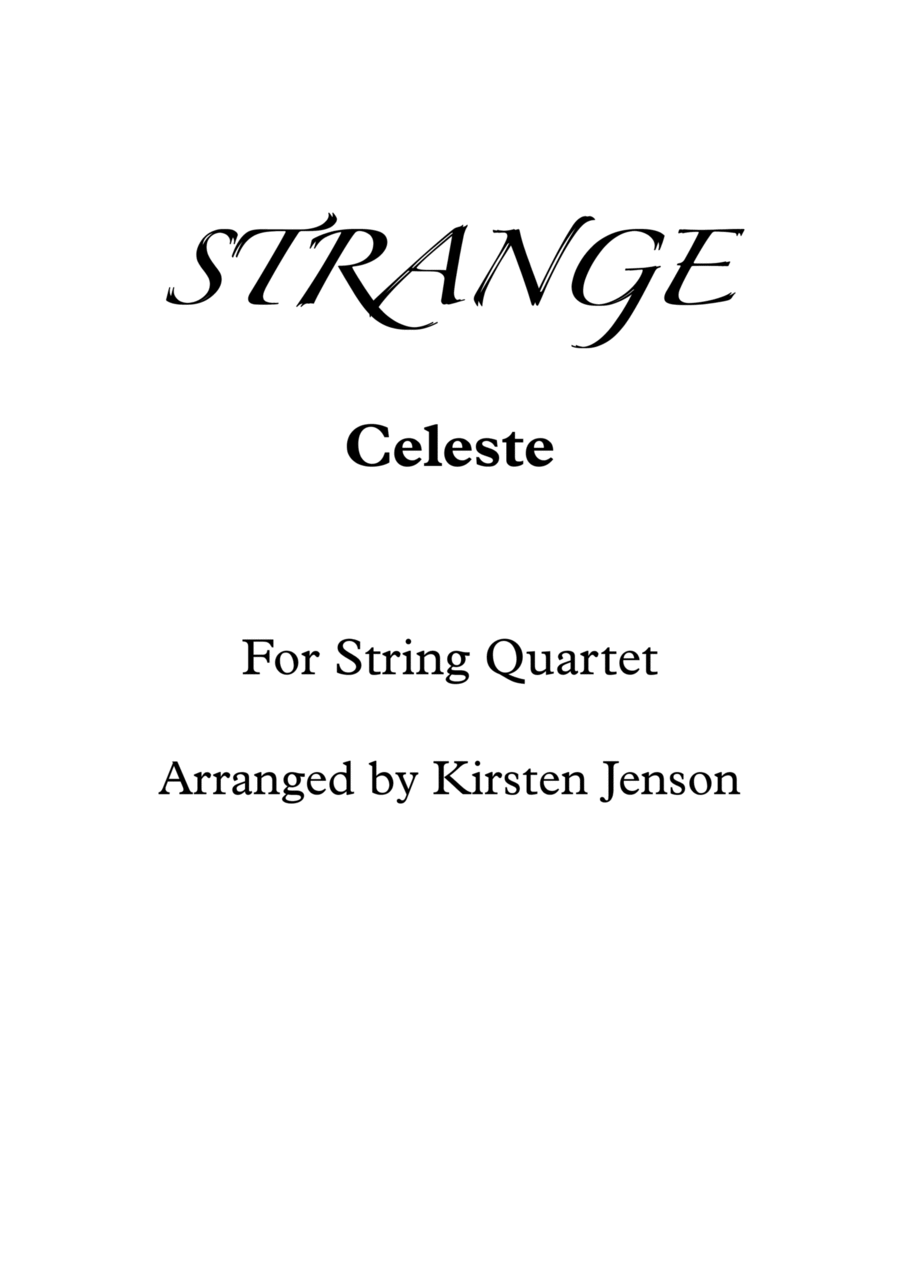 Strange String Quartet scores gallery preview page 1