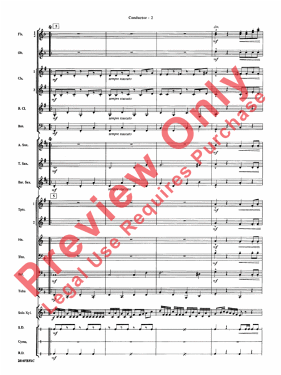 Fiddle-Faddle Concert Band scores gallery preview page 5