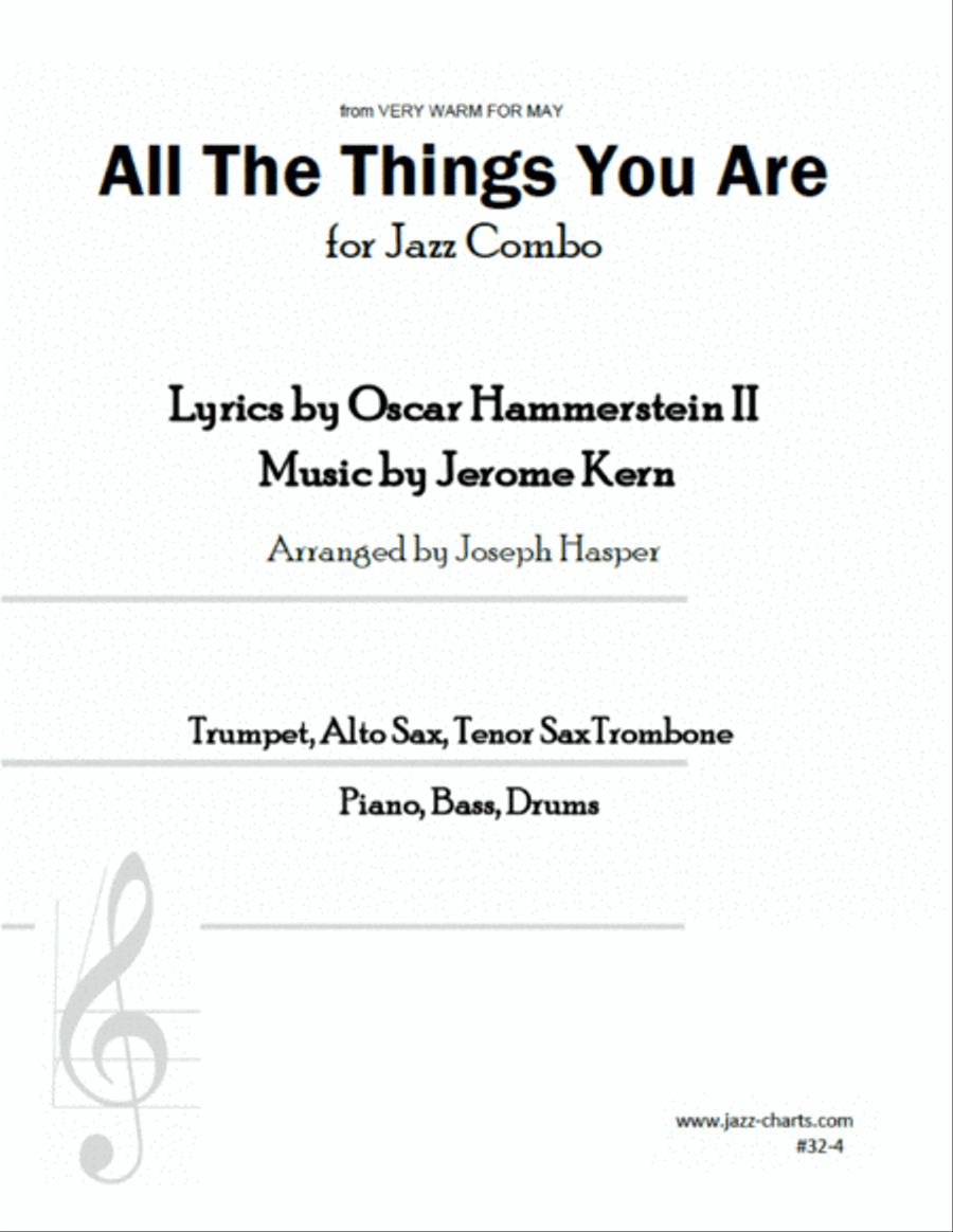 All The Things You Are Jazz Ensemble scores gallery preview page 1