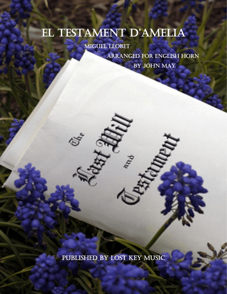 El Testament d'Amelia-English Horn Solo Chamber Music scores gallery preview page 1
