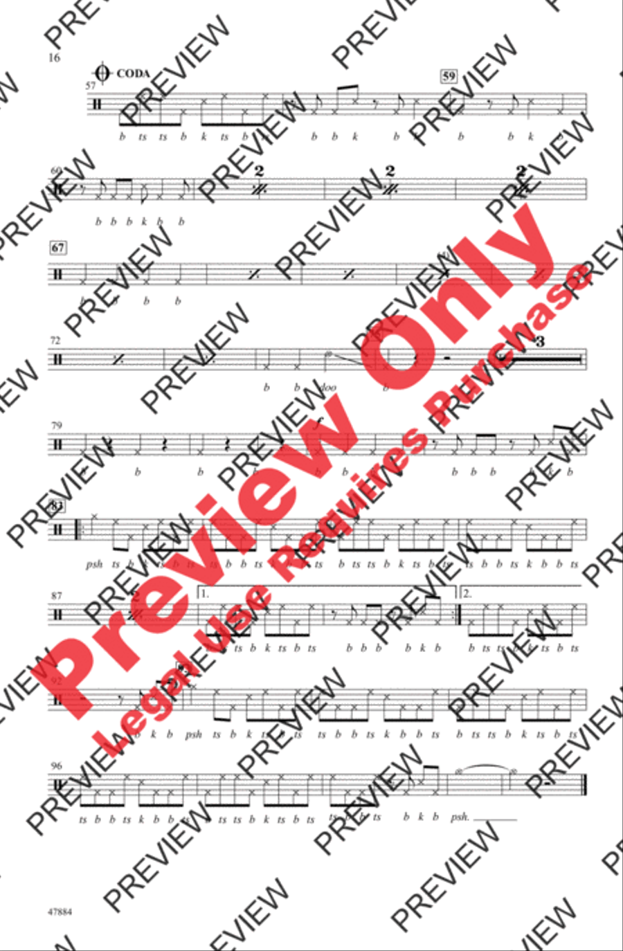 Ain't Got Far to Go 3-Part scores gallery preview page 16