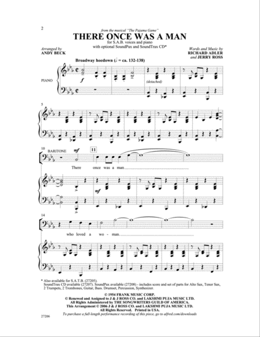 There Once Was a Man 3-Part scores gallery preview page 2