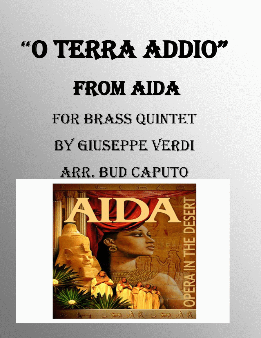 "O terra addio" from Aida for Brass Quintet image number null