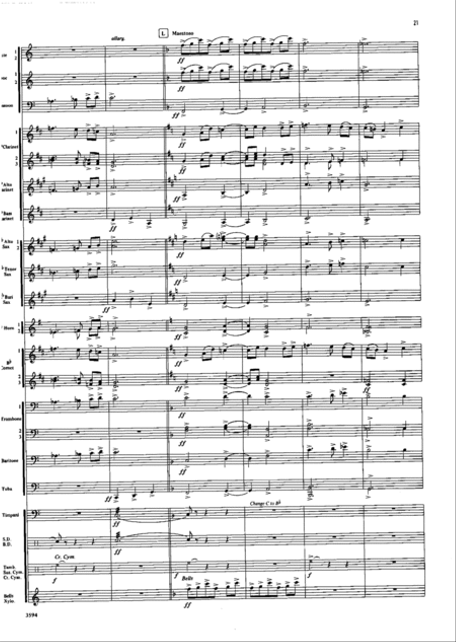 A Rainbow Bridge A Rainbow Bridge Concert Band scores gallery preview page 21