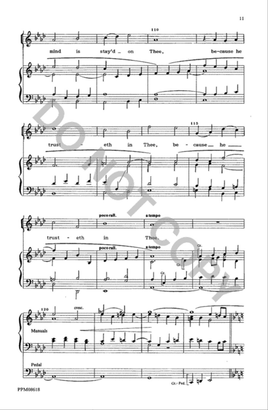 Thou O God Art Praised in Sion Divisi scores gallery preview page 12