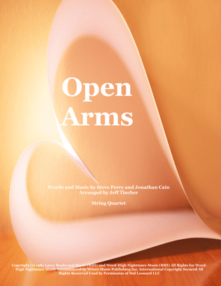 Book cover for Open Arms