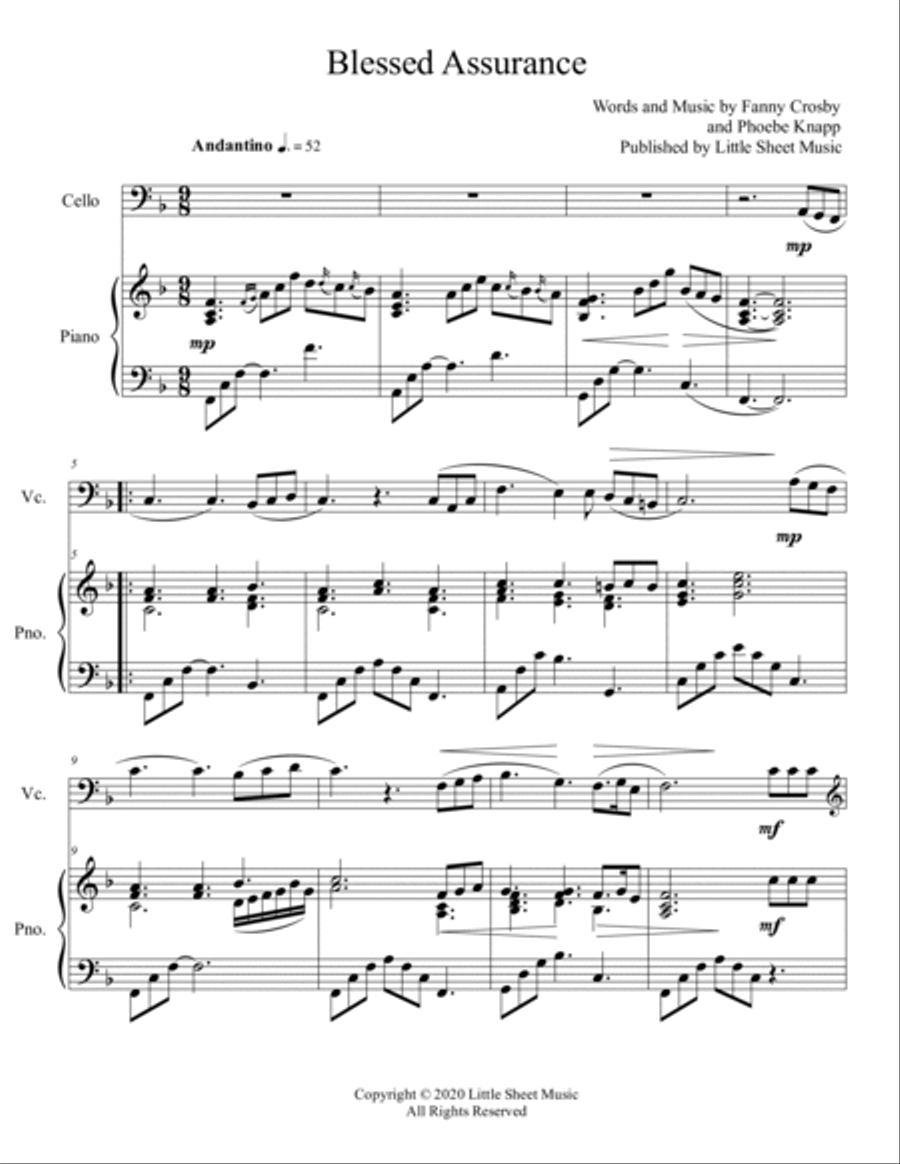 Blessed Assurance Blessed Assurance Piano scores gallery preview page 2