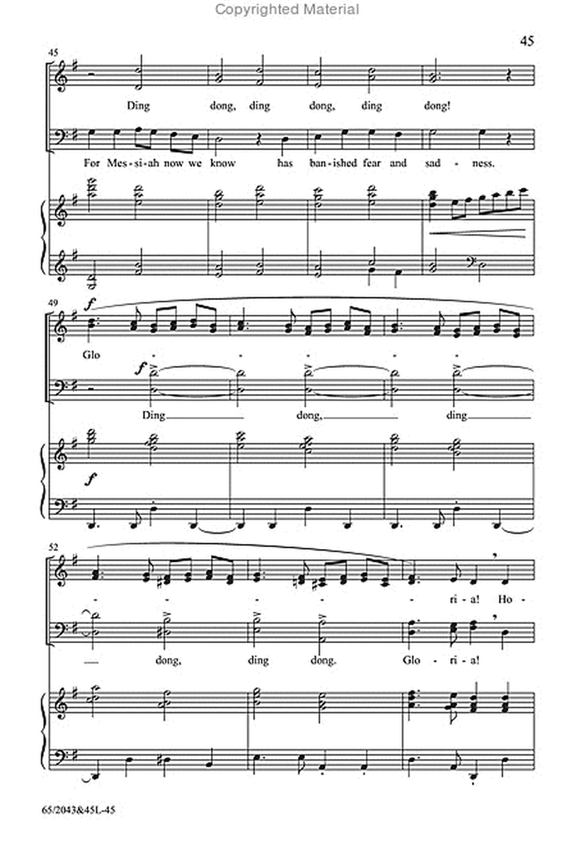 A Blest Messiah Born - SATB Score with Performance CD image number null