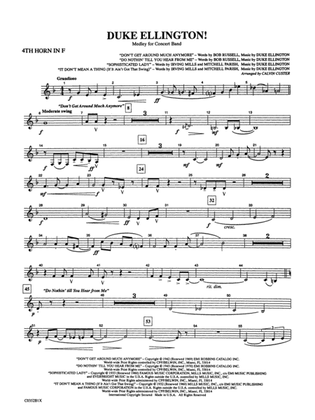 Duke Ellington! (Medley for Concert Band): 4th F Horn