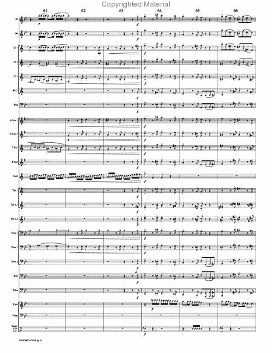 Concert Etude, Op. 49 Concert Band scores gallery preview page 14