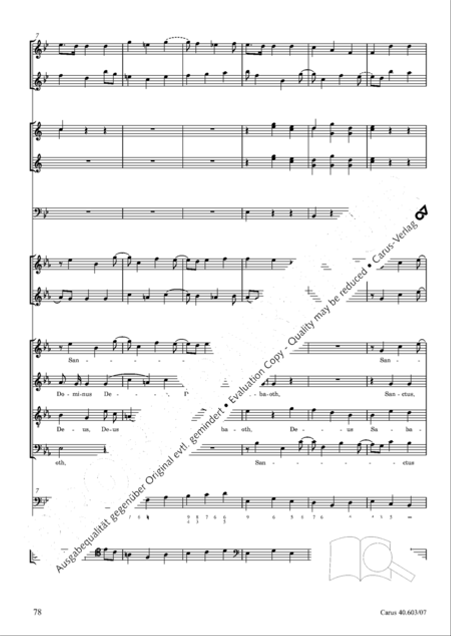Grosse Orgelsolomesse in Es 4-Part scores gallery preview page 91