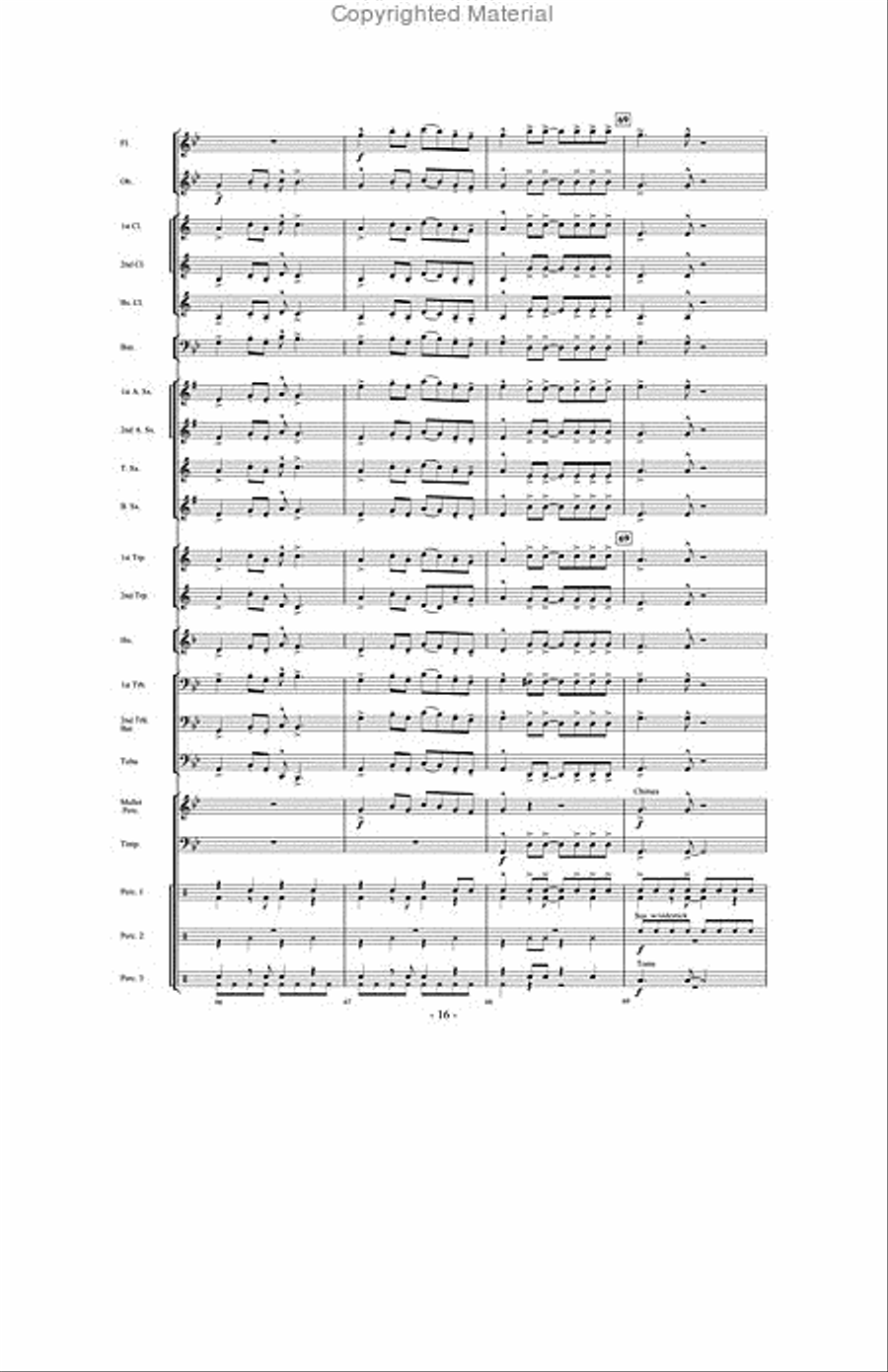 And Then There Were Drums Concert Band scores gallery preview page 15